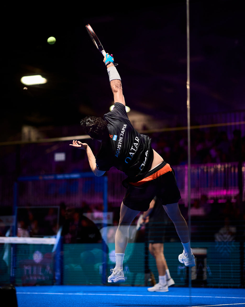 Muñequeras Cortas Nox Blanco/Azul