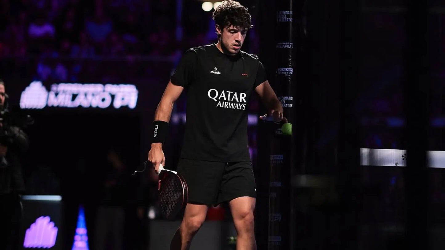 Camiseta de Padel Nox Agustín Tapia AT10 Negra 2026