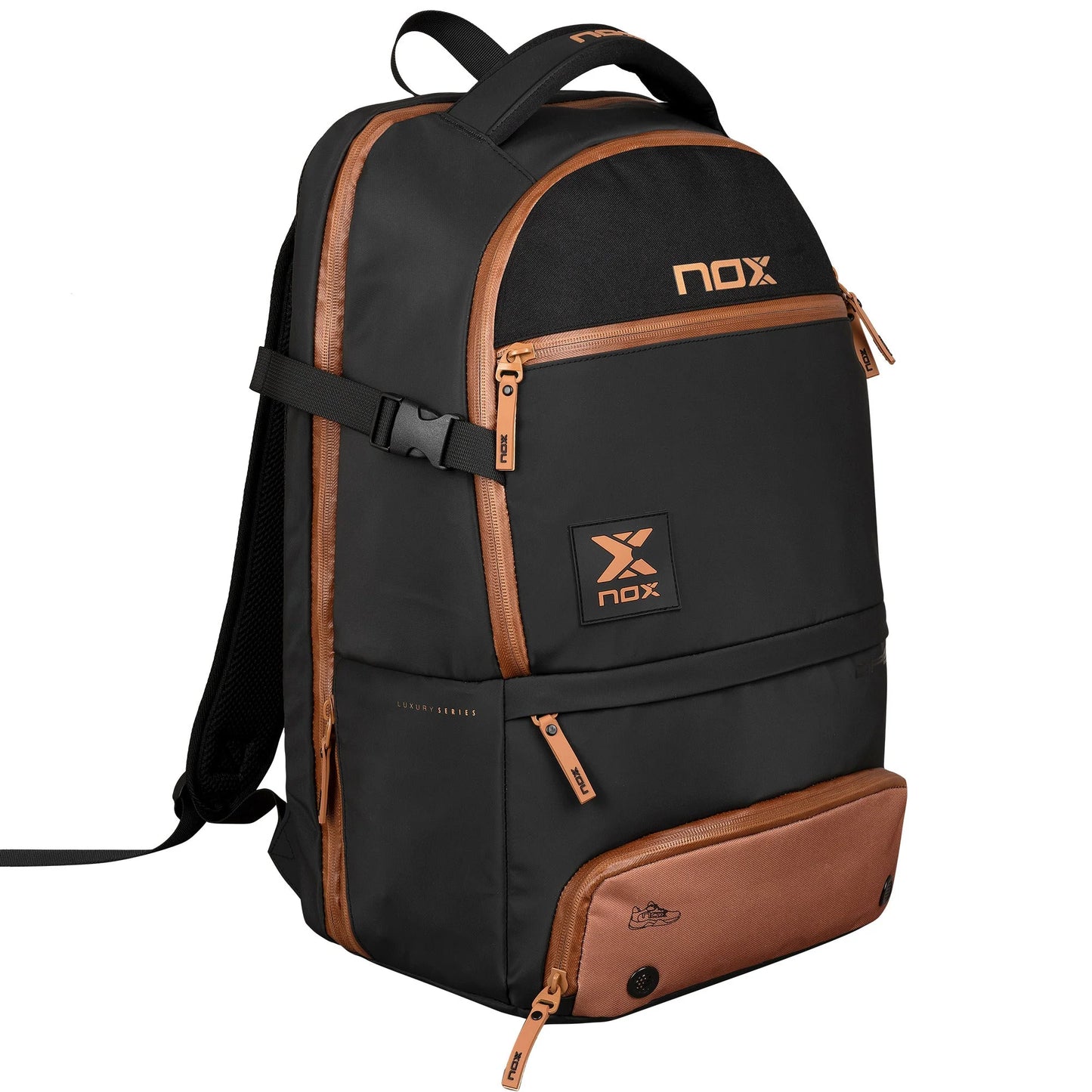 Mochila Nox Luxury Open Series Negro/Café