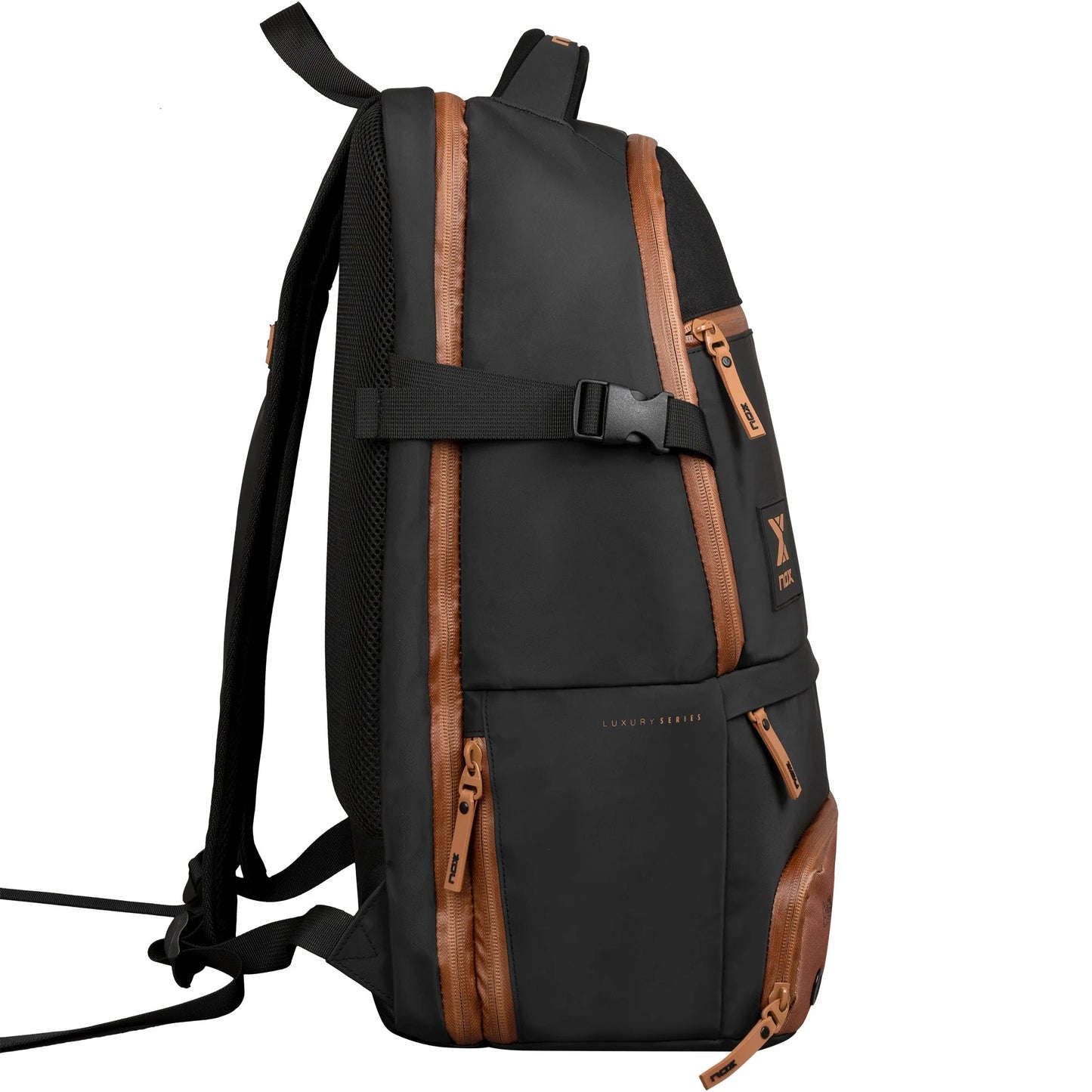 Mochila Nox Luxury Open Series Negro/Café