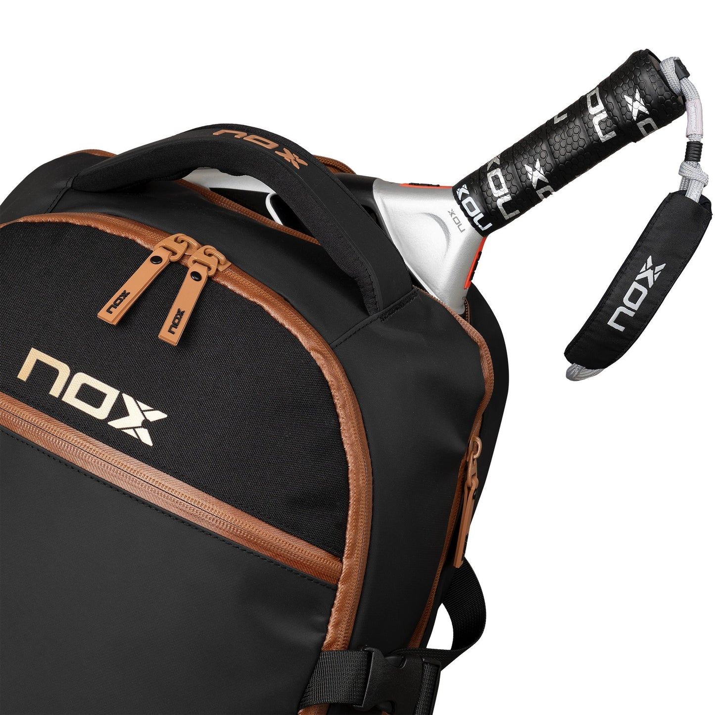 Mochila Nox Luxury Open Series Negro/Café