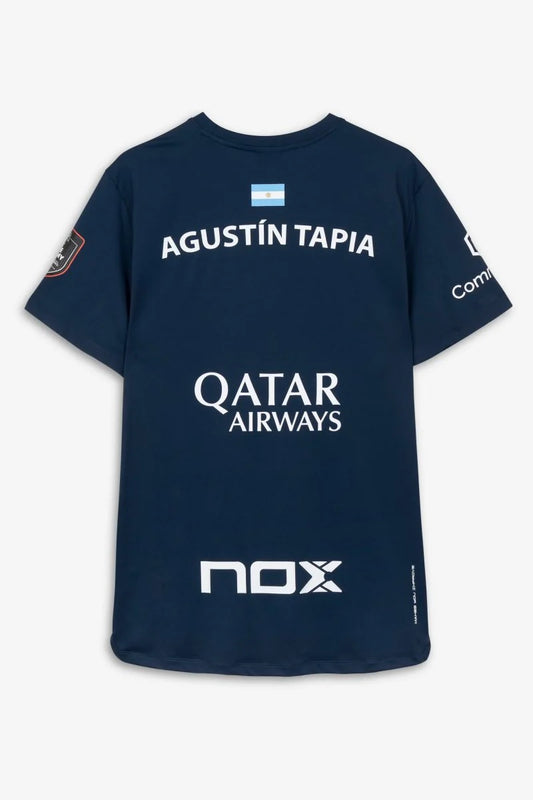 Camiseta de Padel Nox Agustín Tapia AT10 Azul Marino 2026