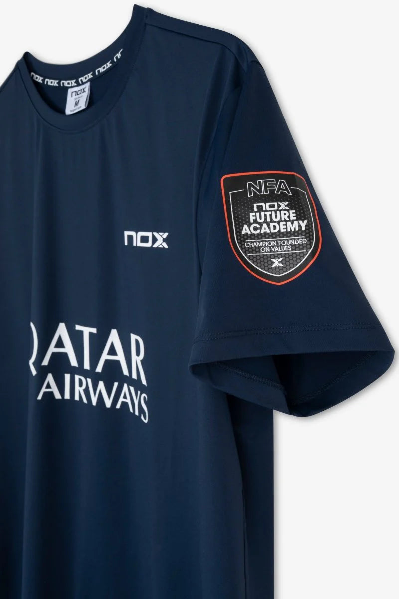 Camiseta de Padel Nox Agustín Tapia AT10 Azul Marino 2026