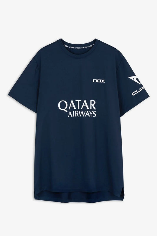 Camiseta de Padel Nox Agustín Tapia AT10 Azul Marino