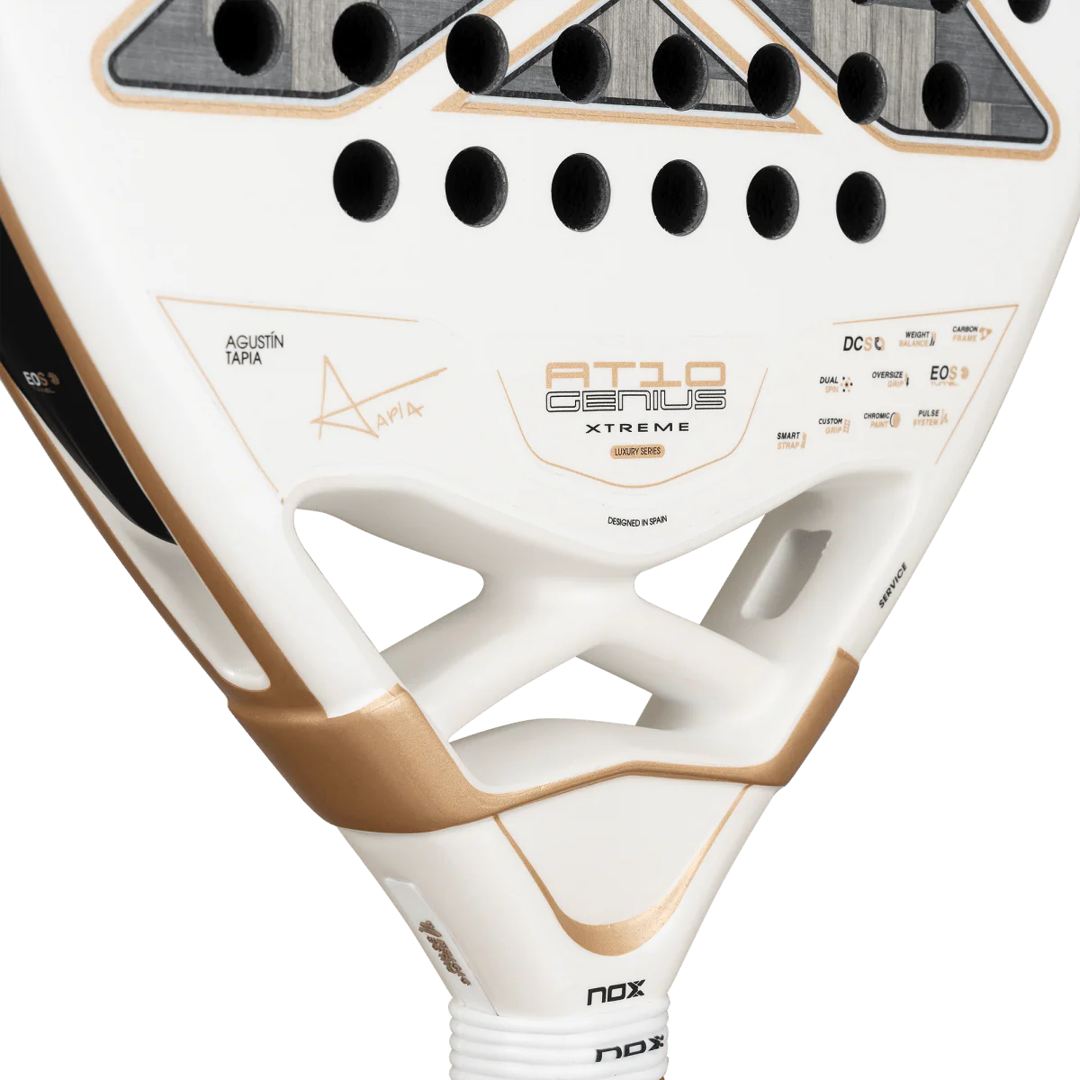 Pala Nox AT10 Genius 12K 2026 By Agustín Tapia Blanca/Dorado