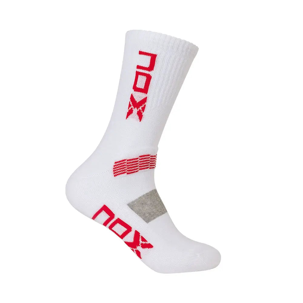 Calcetines Nox Blanco/Rojo