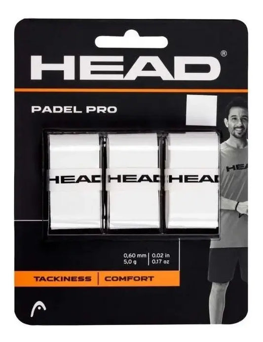 Overgrips Head Padel Pro Blanco 3 Unidades