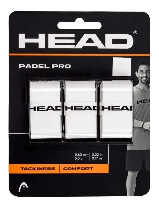 Overgrips Head Padel Pro Blanco 3 Unidades