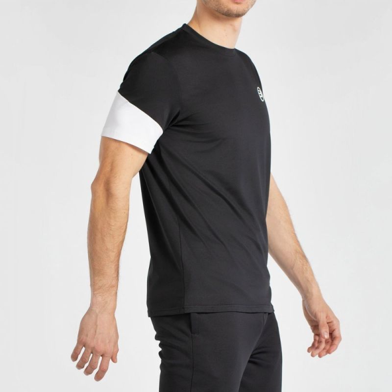 Camiseta Bullpadel Besan Negro/Blanco