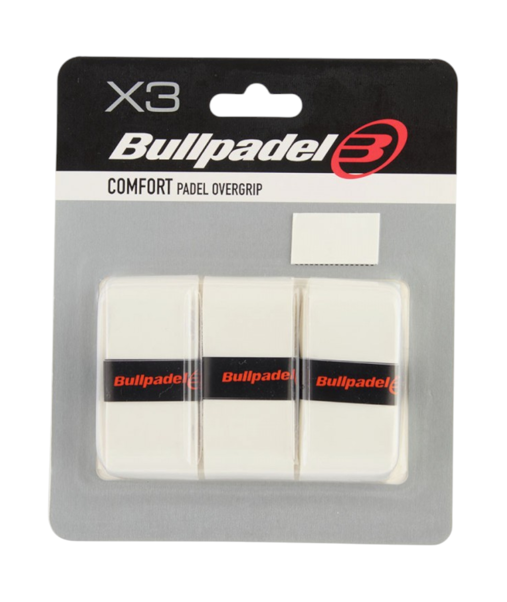 Overgrips Bullpadel Comfort Pack 3 Unidades Blanco