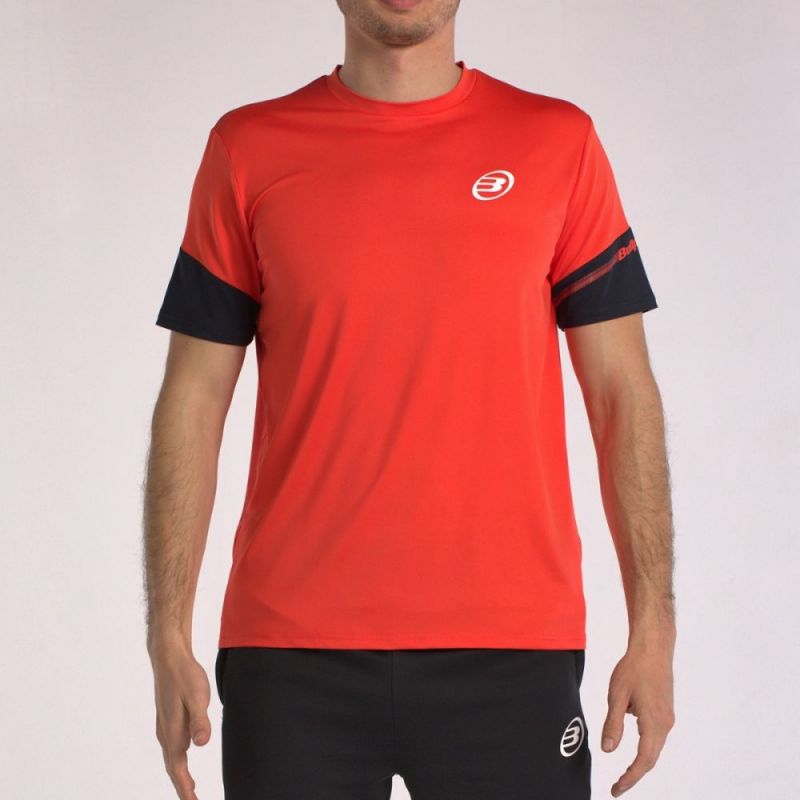 Camiseta Bullpadel Besan Rojo/Negro