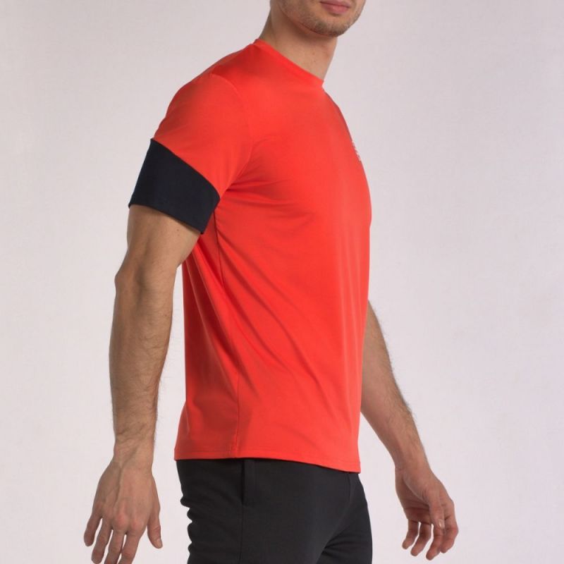 Camiseta Bullpadel Besan Rojo/Negro
