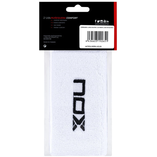 Muñequeras Largas Nox Pro Series Blanco
