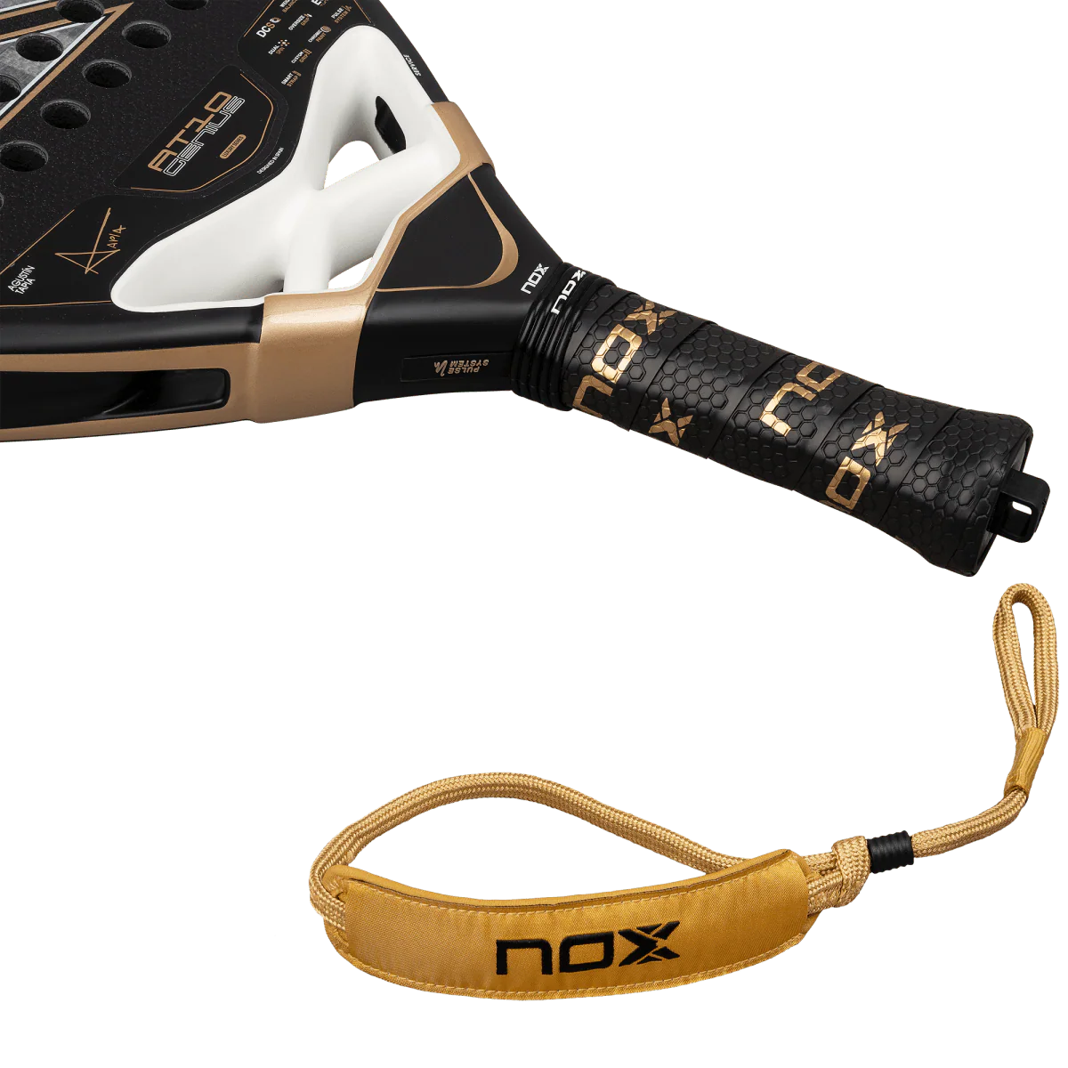 Pala Nox AT10 Genius 18K 2026 By Agustín Tapia Negro/Dorado